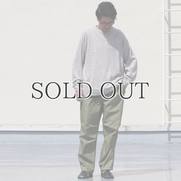 画像7: EXLANWOOL® (エクスランウール) スムース サドルショルダー ガゼット クルーネック長袖【MADE IN JAPAN】『日本製』 / Upscape Audience (7)