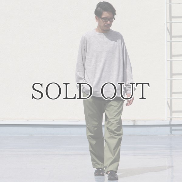 画像8: EXLANWOOL® (エクスランウール) スムース サドルショルダー ガゼット クルーネック長袖【MADE IN JAPAN】『日本製』 / Upscape Audience (8)