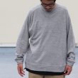 画像9: EXLANWOOL® (エクスランウール) スムース サドルショルダー ガゼット クルーネック長袖【MADE IN JAPAN】『日本製』 / Upscape Audience (9)