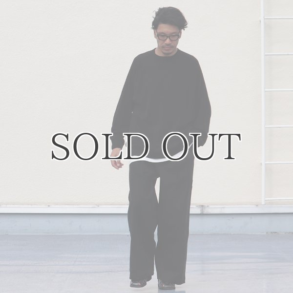 画像7: EXLANWOOL® (エクスランウール) スムース サドルショルダー ガゼット クルーネック長袖【MADE IN JAPAN】『日本製』 / Upscape Audience (7)