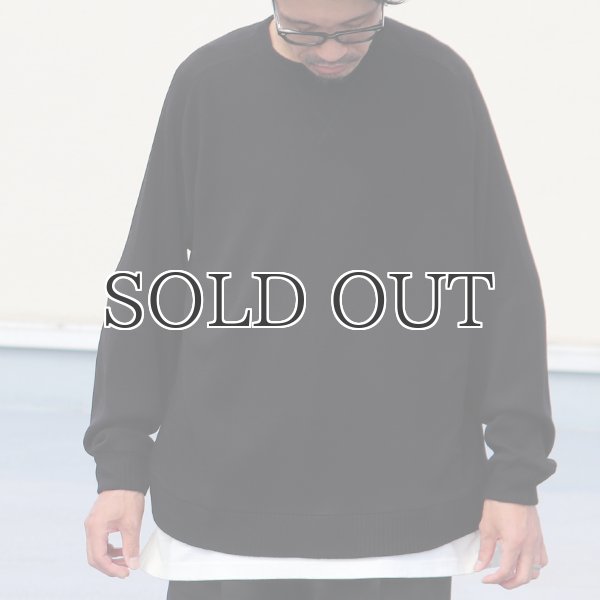 画像3: EXLANWOOL® (エクスランウール) スムース サドルショルダー ガゼット クルーネック長袖【MADE IN JAPAN】『日本製』 / Upscape Audience (3)