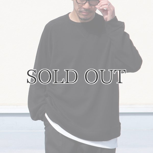 画像4: EXLANWOOL® (エクスランウール) スムース サドルショルダー ガゼット クルーネック長袖【MADE IN JAPAN】『日本製』 / Upscape Audience (4)