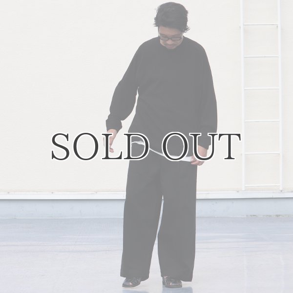 画像8: EXLANWOOL® (エクスランウール) スムース サドルショルダー ガゼット クルーネック長袖【MADE IN JAPAN】『日本製』 / Upscape Audience (8)