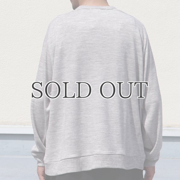 画像6: EXLANWOOL® (エクスランウール) スムース サドルショルダー ガゼット クルーネック長袖【MADE IN JAPAN】『日本製』 / Upscape Audience (6)