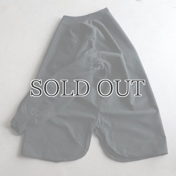 画像10: DEAD STOCK / Hungarian Army Flannel Mock Neck Round Shirts / 後染め（ハンガリー軍 フランネルモックネック ラウンドシャツ） (10)