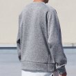 画像4: セーターフリース メランジ スウェットライク ガゼット クルーネック【MADE IN JAPAN】『日本製』 / Upscape Audience (4)