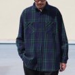画像9: 10/2ヘビーツイル ヴィンテージチェック レギュラーカラー ボクシーAライン 長袖シャツ【MADE IN JAPAN】『日本製』/ Upscape Audience (9)