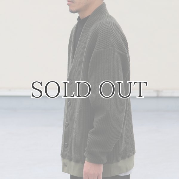画像4: 「尾州」コットンキルト くるみボタン 3XL カーディガン【MADE IN JAPAN】『日本製』【送料無料】 / Upscape Audience (4)