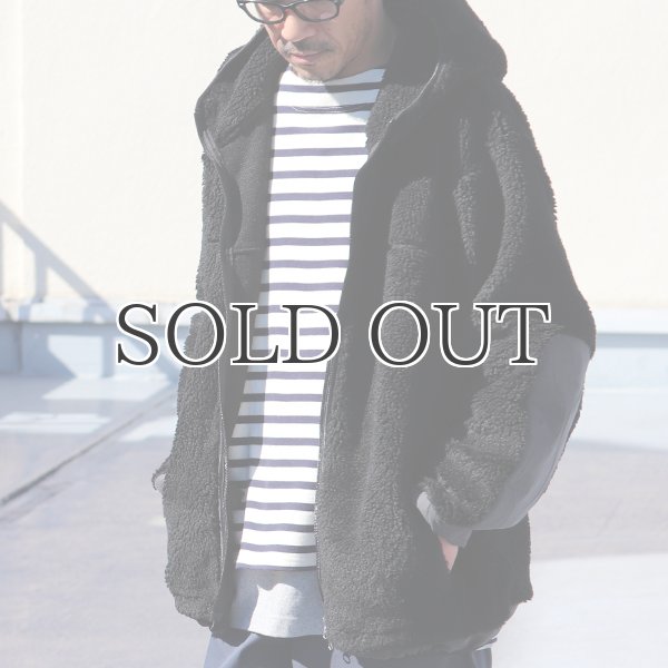 画像4: 【Lanificio Becagli（ベッカリー）】トスカーナボア フードブルゾン【MADE IN JAPAN】『日本製』【送料無料】/ Upscape Audience (4)