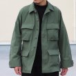 画像2: DEAD STOCK / 90s B.D.U. Jacket Green483（B.D.U. ジャケット リップストップ） (2)