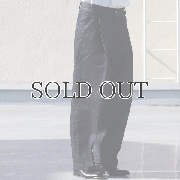 画像13: 「備後」13.75oz 横ベージュ セルヴィッチ 青耳デニム 1タック バレルパンツ【MADE IN JAPAN】『日本製』【送料無料】/ Upscape Audience (13)