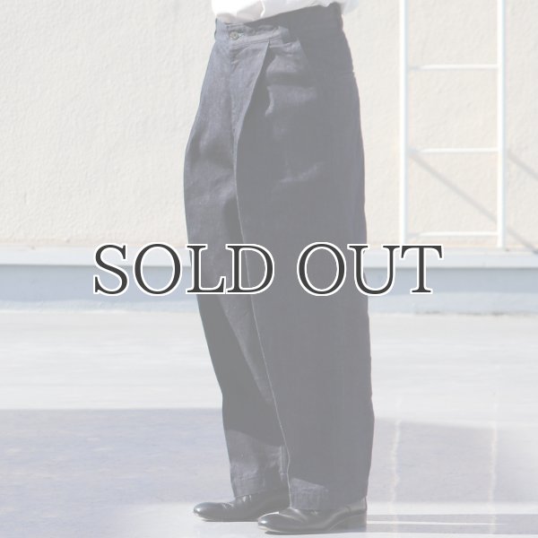 画像10: 「備後」13.75oz 横ベージュ セルヴィッチ 青耳デニム 1タック バレルパンツ【MADE IN JAPAN】『日本製』【送料無料】/ Upscape Audience (10)