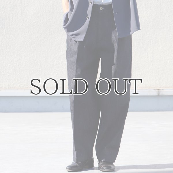 画像4: 「備後」13.75oz 横ベージュ セルヴィッチ 青耳デニム 1タック バレルパンツ【MADE IN JAPAN】『日本製』【送料無料】/ Upscape Audience (4)