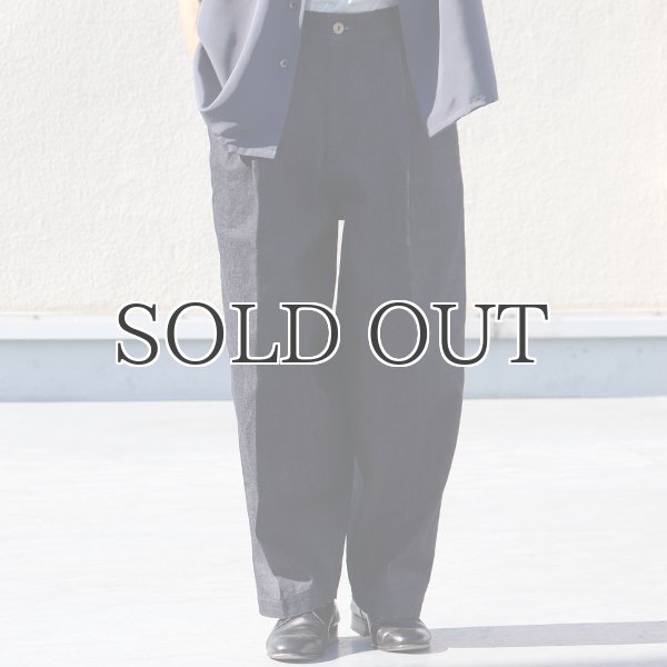 画像6: 「備後」13.75oz 横ベージュ セルヴィッチ 青耳デニム 1タック バレルパンツ【MADE IN JAPAN】『日本製』【送料無料】/ Upscape Audience (6)