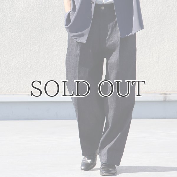 画像5: 「備後」13.75oz 横ベージュ セルヴィッチ 青耳デニム 1タック バレルパンツ【MADE IN JAPAN】『日本製』【送料無料】/ Upscape Audience (5)