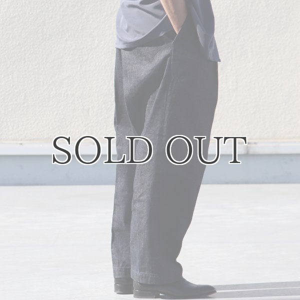 画像7: 「備後」13.75oz 横ベージュ セルヴィッチ 青耳デニム 1タック バレルパンツ【MADE IN JAPAN】『日本製』【送料無料】/ Upscape Audience (7)