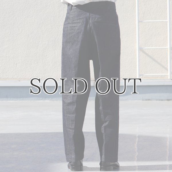 画像12: 「備後」13.75oz 横ベージュ セルヴィッチ 青耳デニム 1タック バレルパンツ【MADE IN JAPAN】『日本製』【送料無料】/ Upscape Audience (12)