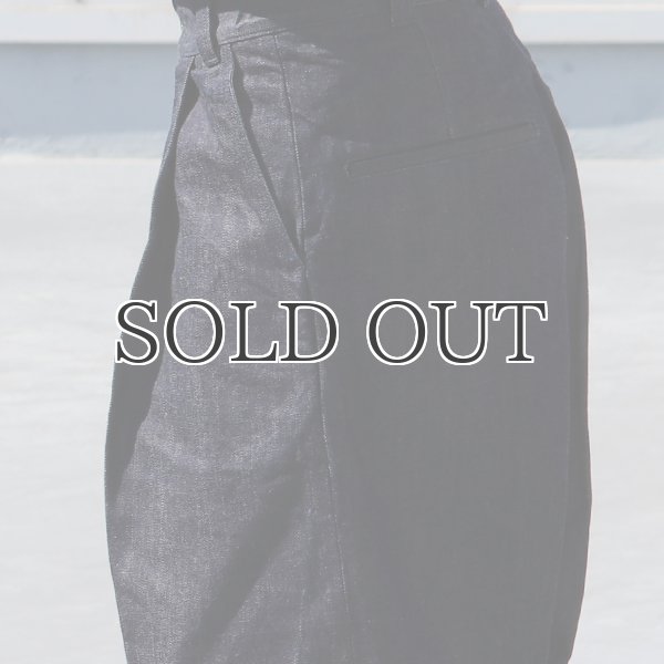 画像16: 「備後」13.75oz 横ベージュ セルヴィッチ 青耳デニム 1タック バレルパンツ【MADE IN JAPAN】『日本製』【送料無料】/ Upscape Audience (16)