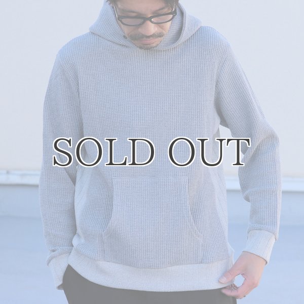 画像4: 【RE PRICE/価格改定】ビッグワッフルプルオーバーフードパーカ【MADE IN JAPAN】『日本製』 / Upscape Audience (4)