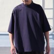 画像12: ハイゲージシャンブレー ダブルニット モックネック ハーフスリーブ リバーシブル Tシャツ【MADE IN JAPAN】『日本製』/ Upscape Audience (12)