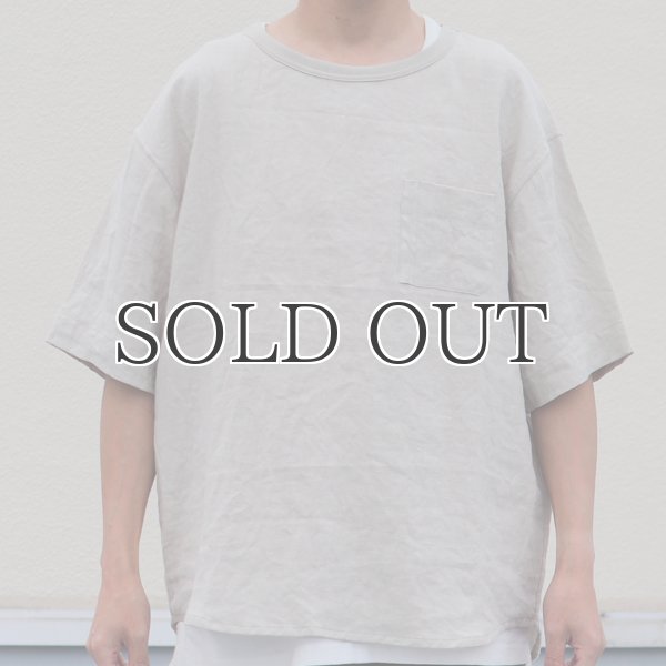 画像20: フレンチリネン グラスポケ付 ヘムラウンド ハーフスリーブ フハクシャツ【MADE IN JAPAN】『日本製』/ Upscape Audience (20)