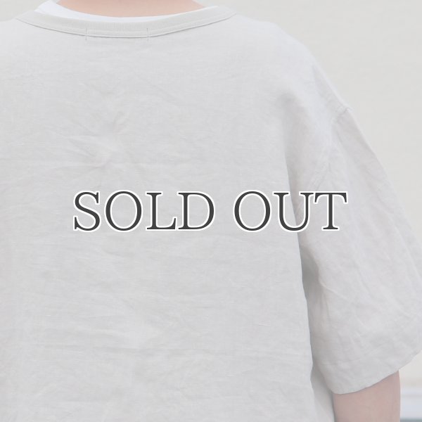 画像26: フレンチリネン グラスポケ付 ヘムラウンド ハーフスリーブ フハクシャツ【MADE IN JAPAN】『日本製』/ Upscape Audience (26)