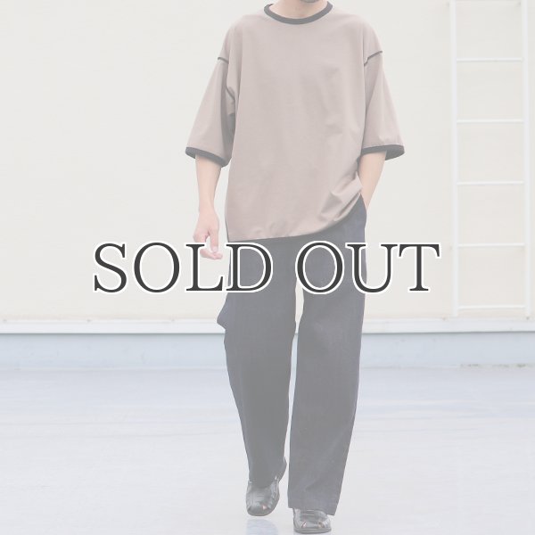 画像22: ハイゲージシャンブレー ダブルニット クルー ネック ハーフスリーブ リバーシブル Tシャツ【MADE IN JAPAN】『日本製』/ Upscape Audience (22)