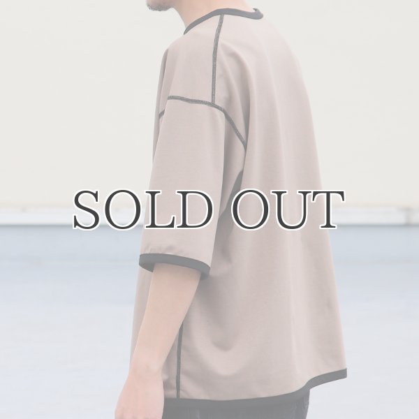 画像21: ハイゲージシャンブレー ダブルニット クルー ネック ハーフスリーブ リバーシブル Tシャツ【MADE IN JAPAN】『日本製』/ Upscape Audience (21)