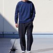 画像6: 本藍染裏毛 ガゼットC/N L/S スウェット【MADE IN TOKYO】『東京製』/ Upscape Audience (6)