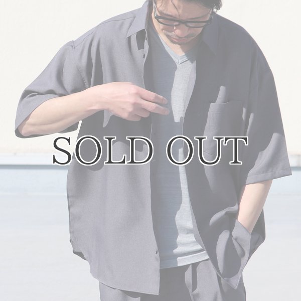 画像5: Reflax®(リフラクス) TECH リネンラ イク LINON(リノン) レギュラーカラー ボクシーAライン ハーフスリーブシャツ【MADE IN JAPAN】『日本製』/ Upscape Audience (5)