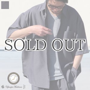 画像: Reflax®(リフラクス) TECH リネンラ イク LINON(リノン) レギュラーカラー ボクシーAライン ハーフスリーブシャツ【MADE IN JAPAN】『日本製』/ Upscape Audience