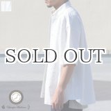 画像: 播州織オックスフォード ボタンダウン ボクシーAライン ハーフスリーブシャツ【MADE IN JAPAN】『日本製』/ Upscape Audience