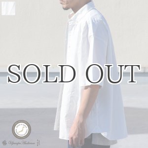 画像: 播州織オックスフォード ボタンダウン ボクシーAライン ハーフスリーブシャツ【MADE IN JAPAN】『日本製』/ Upscape Audience