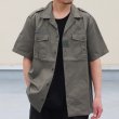 画像4: DEAD STOCK / French Army Chad Tropical Shirt（フランス軍 チャドシャツ / ヘリンボーンツイル） (4)