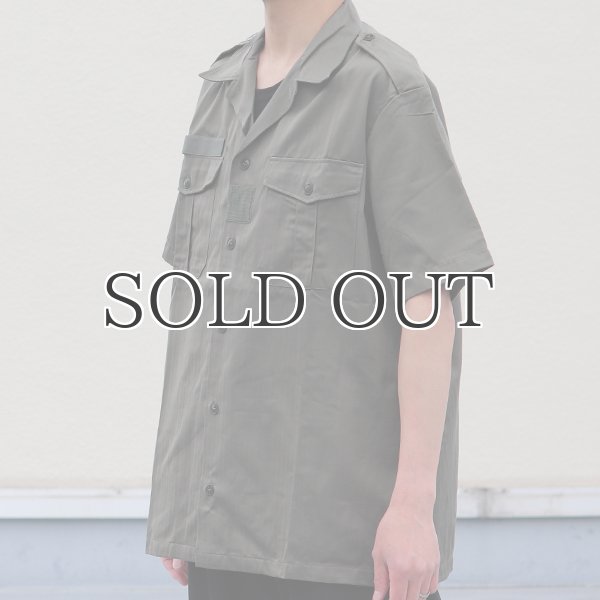 画像9: DEAD STOCK / French Army Chad Tropical Shirt（フランス軍 チャドシャツ / ヘリンボーンツイル） (9)