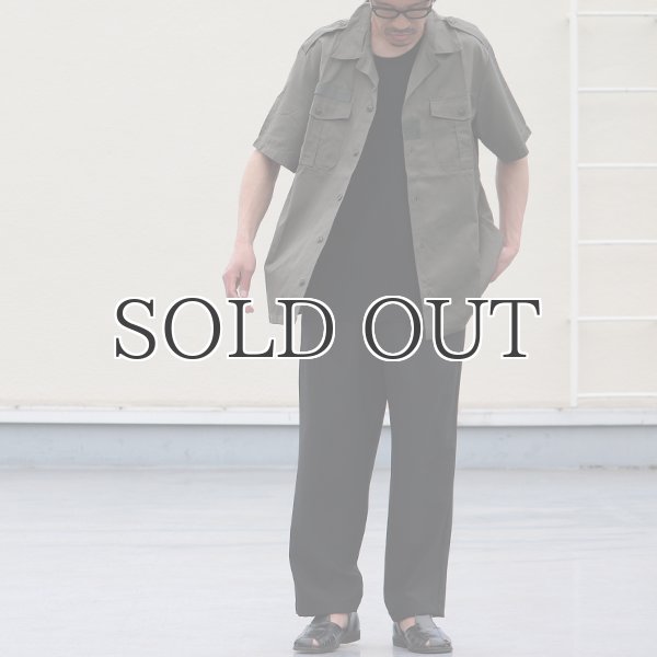 画像7: DEAD STOCK / French Army Chad Tropical Shirt（フランス軍 チャドシャツ / ヘリンボーンツイル） (7)