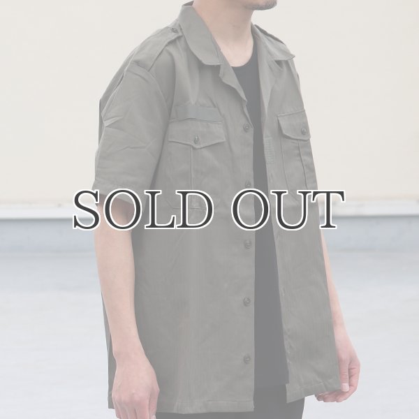 画像5: DEAD STOCK / French Army Chad Tropical Shirt（フランス軍 チャドシャツ / ヘリンボーンツイル） (5)