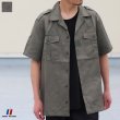 画像1: DEAD STOCK / French Army Chad Tropical Shirt（フランス軍 チャドシャツ / ヘリンボーンツイル） (1)