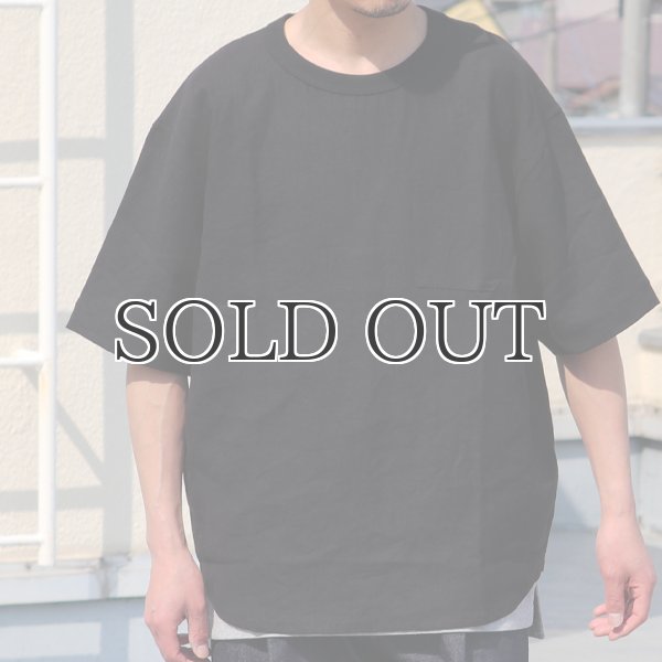 画像9: フレンチリネン グラスポケ付 ヘムラウンド ハーフスリーブ フハクシャツ【MADE IN JAPAN】『日本製』/ Upscape Audience (9)