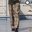 画像1: 10/2 ヘヴィツイル オンブレチェック 2タック ワイド イージーパンツ【MADE IN JAPAN】『日本製』【送料無料】/ Upscape Audience (1)