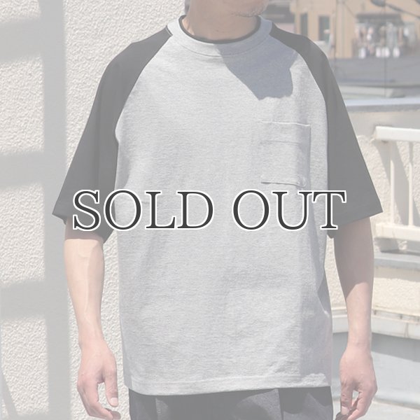 画像9: 丸胴ヘビーウェイト(度詰天竺）10オンス ラグラン ツートン BBアンダー Tシャツ【MADE IN JAPAN】『日本製』/ Upscape Audience (9)