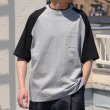 画像8: 丸胴ヘビーウェイト(度詰天竺）10オンス ラグラン ツートン BBアンダー Tシャツ【MADE IN JAPAN】『日本製』/ Upscape Audience (8)