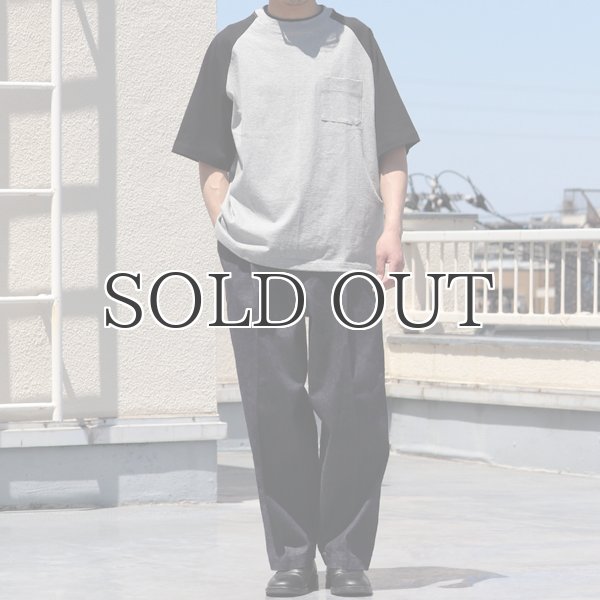 画像11: 丸胴ヘビーウェイト(度詰天竺）10オンス ラグラン ツートン BBアンダー Tシャツ【MADE IN JAPAN】『日本製』/ Upscape Audience (11)