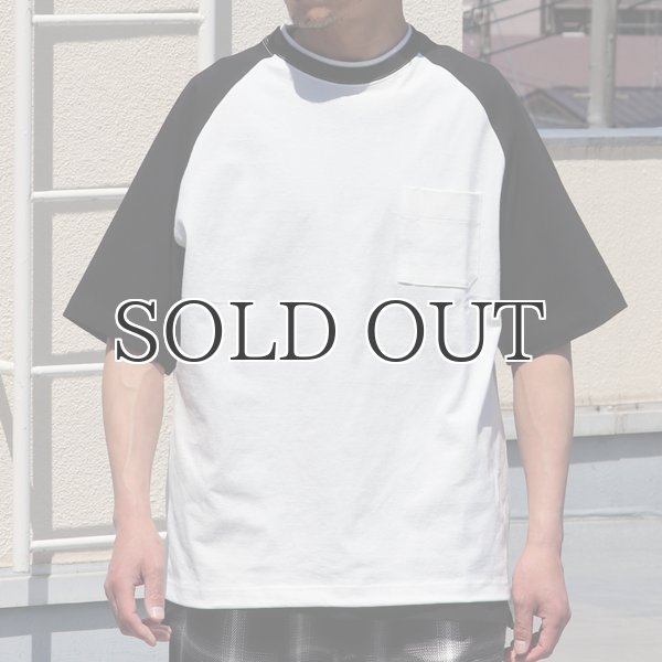 画像4: 丸胴ヘビーウェイト(度詰天竺）10オンス ラグラン ツートン BBアンダー Tシャツ【MADE IN JAPAN】『日本製』/ Upscape Audience (4)