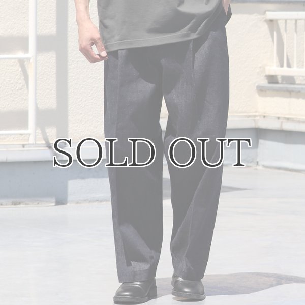 画像3: 「備後」13.75oz 横ベージュ セルヴィッチ 青耳デニム 1タック バレルパンツ【MADE IN JAPAN】『日本製』【送料無料】/ Upscape Audience (3)