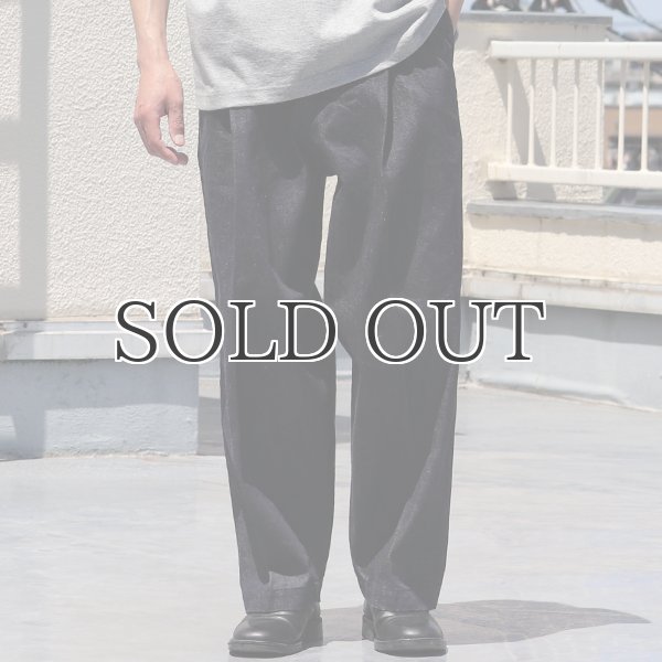 画像2: 「備後」13.75oz 横ベージュ セルヴィッチ 青耳デニム 1タック バレルパンツ【MADE IN JAPAN】『日本製』【送料無料】/ Upscape Audience (2)