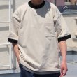 画像3: VORTEX 8オンス(MVS天竺) 胸ポケ付 ハーフスリーブ リンガーTシャツ【MADE IN JAPAN】『日本製』/ Upscape Audience【一部ご予約・5月上旬〜中旬予定】 (3)