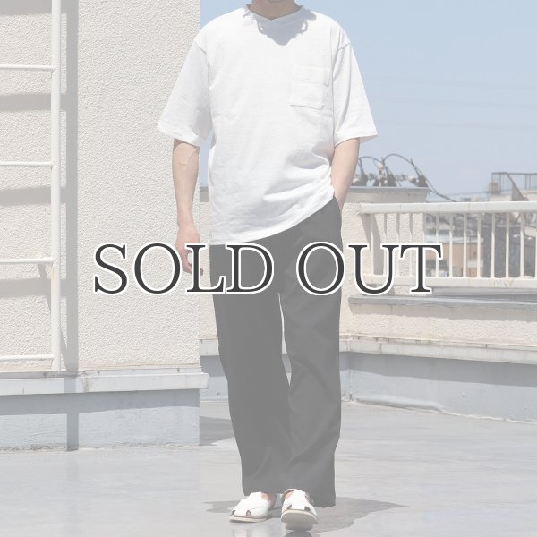 画像9: 粗挽き天竺 グラスポケ付き オーバーラップ ハーフスリーブ Tシャツ【MADE IN JAPAN】『日本製』/ Upscape Audience (9)