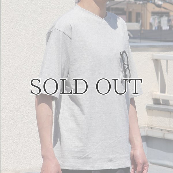 画像18: 粗挽き天竺 グラスポケ付き オーバーラップ ハーフスリーブ Tシャツ【MADE IN JAPAN】『日本製』/ Upscape Audience (18)