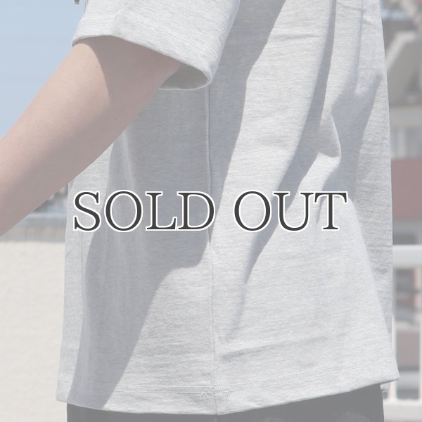 画像21: 粗挽き天竺 グラスポケ付き オーバーラップ ハーフスリーブ Tシャツ【MADE IN JAPAN】『日本製』/ Upscape Audience (21)